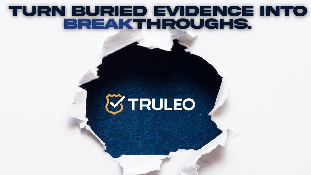 Image with text about turning buried evidence into breakthroughs
