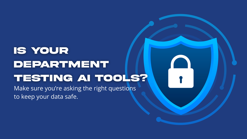 Image with text and security badge with lock